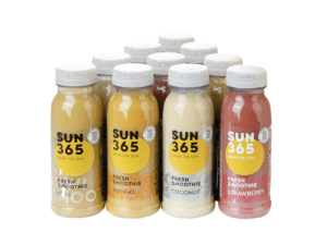 Įv. skonių SUN365 smoothie, 10 vnt. x 330 ml
